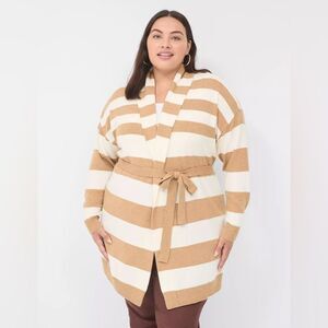 Lane Bryant Long-Sleeve Belted Cardigan